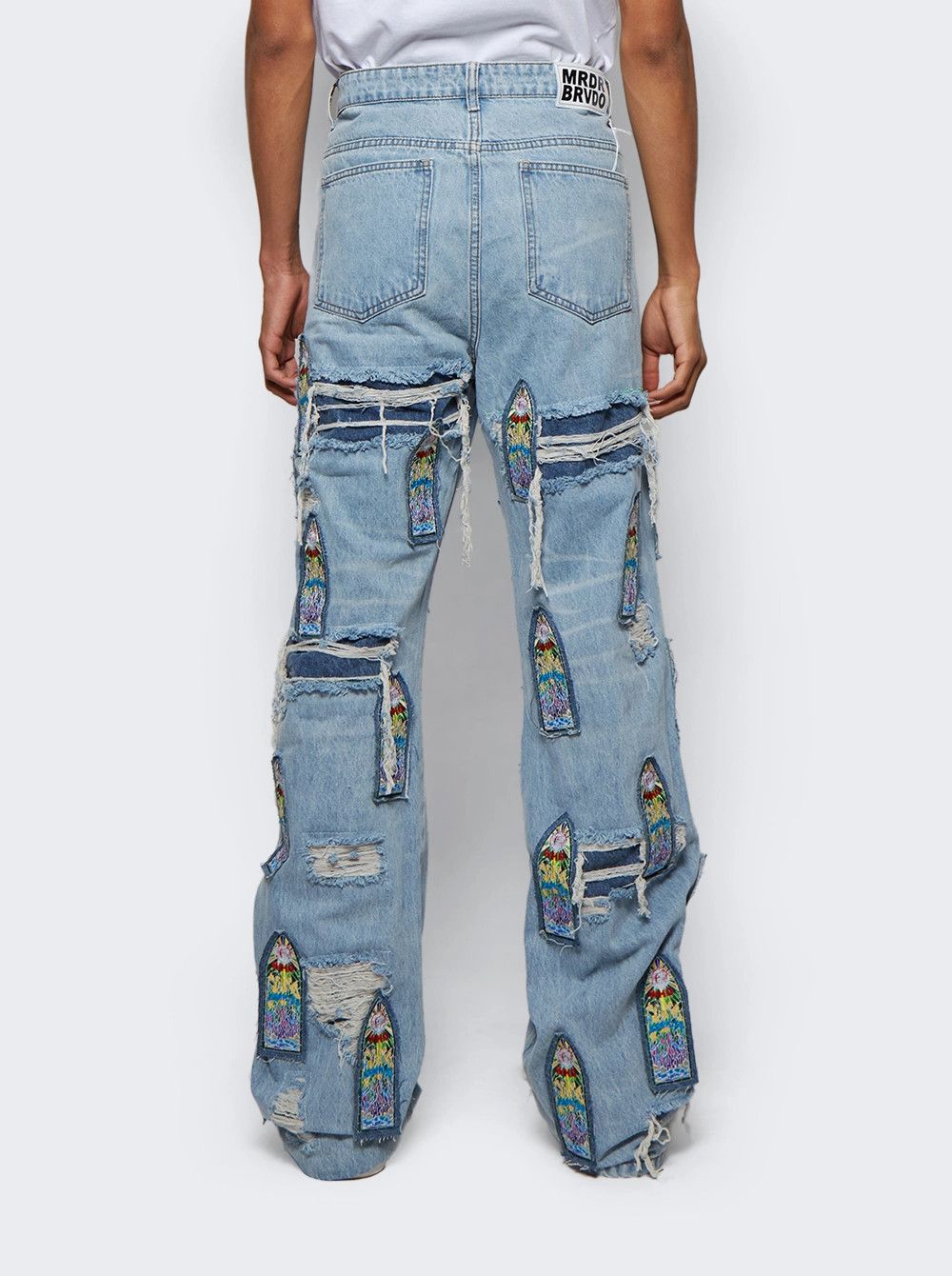 Who Decides War o1gr1nt0525 Cathedral Fusion Denim in Sky Size US 26 / EU 42 - 2 Thumbnail