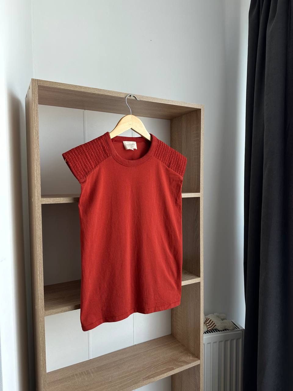 Sezane × Vintage Vintage Sezane Women’s Orange T-Shirt Size S / US 4 / IT 40 - 1 Thumbnail
