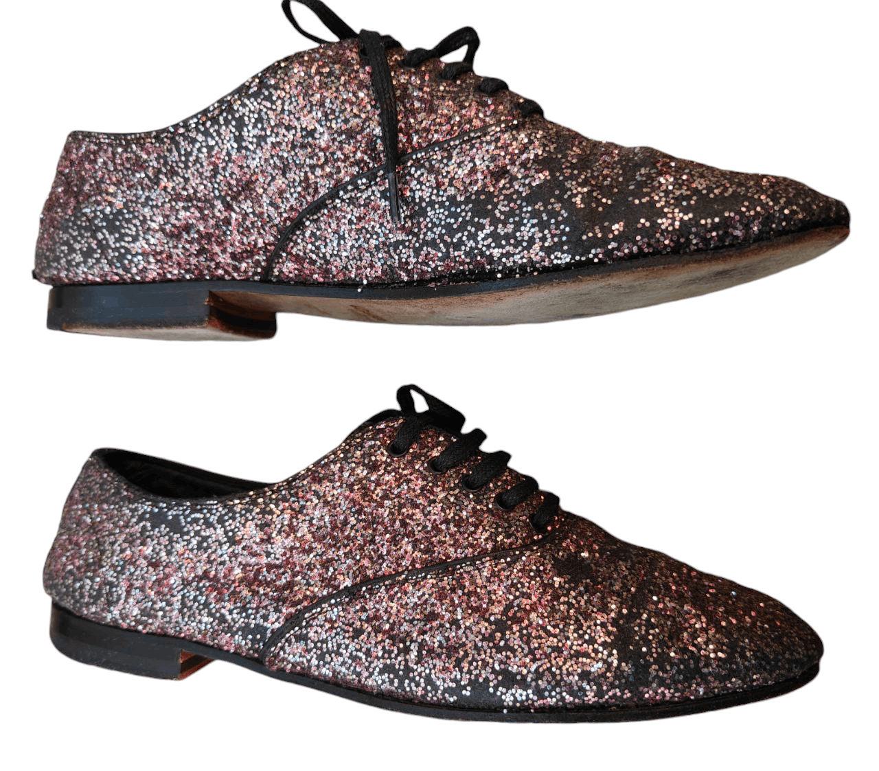 Saint Laurent Paris Saint Lauren Glitter Calf Skin Shoe Size US 4 / IT 34 - 4 Thumbnail