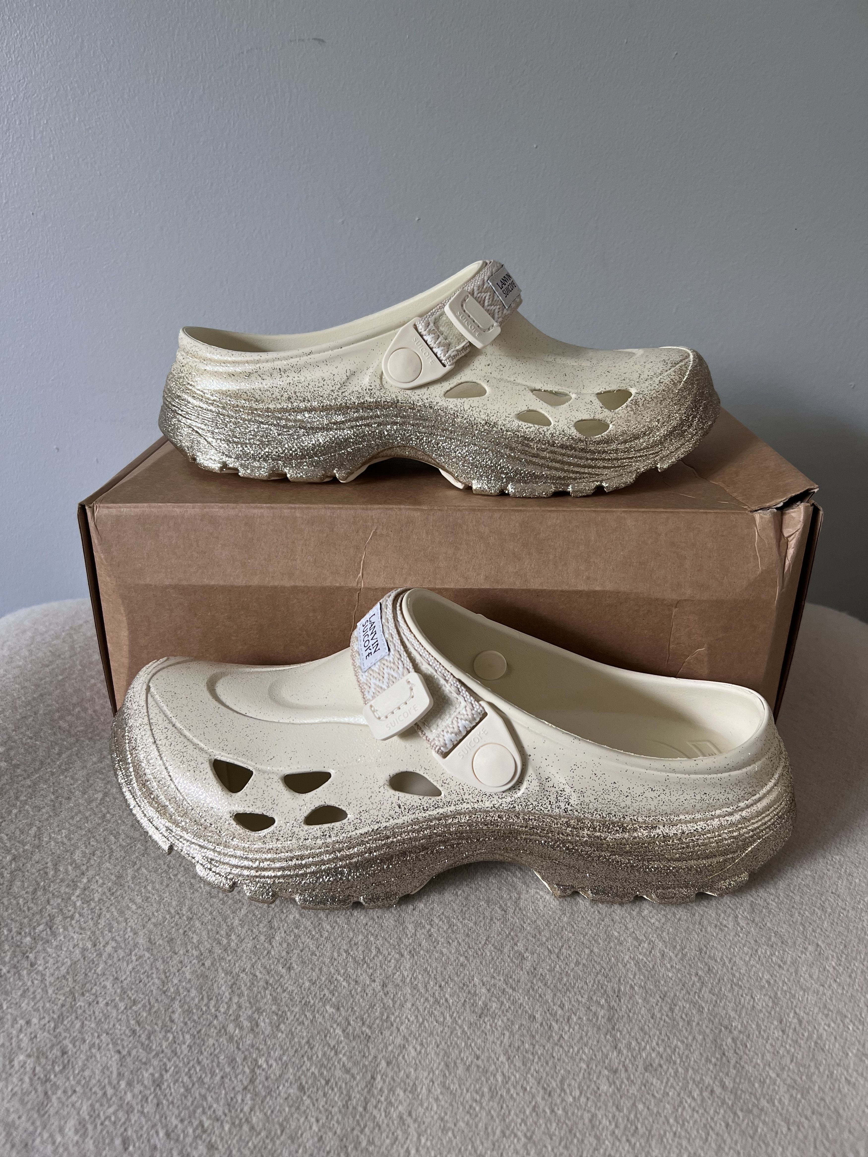 Lanvin × Suicoke Lanvin Suicoke Mok Curb Sandals in White Size US 11 / EU 44 - 2 Thumbnail