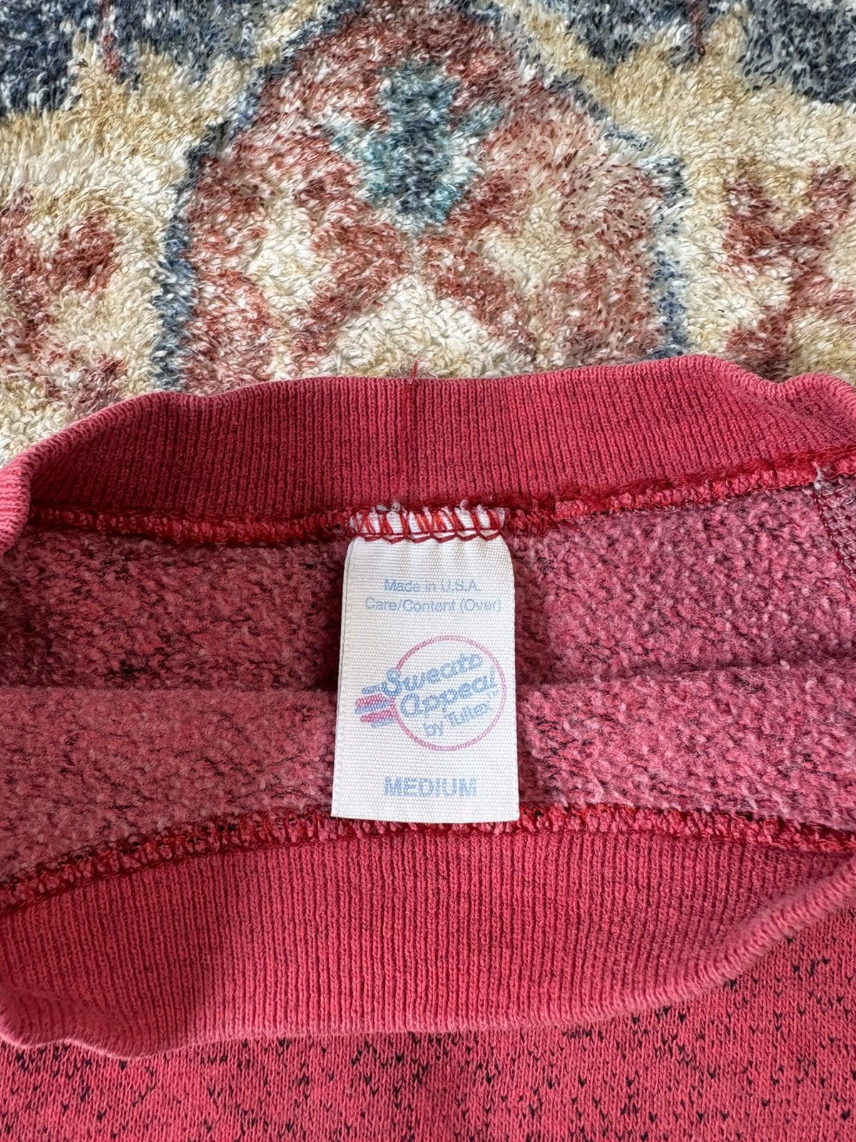 Vintage Vintage Pink Speckled Pullover Crewneck Medium Size US M / EU 48-50 / 2 - 3 Thumbnail