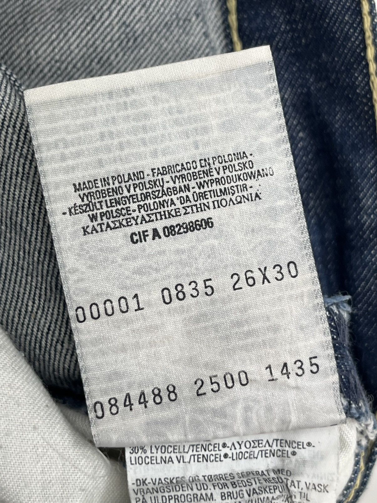 Levi's Levi's Men Navy Jeans Pants Blue Stonewashed Antiform Size US 26 / EU 42 - 5 Thumbnail
