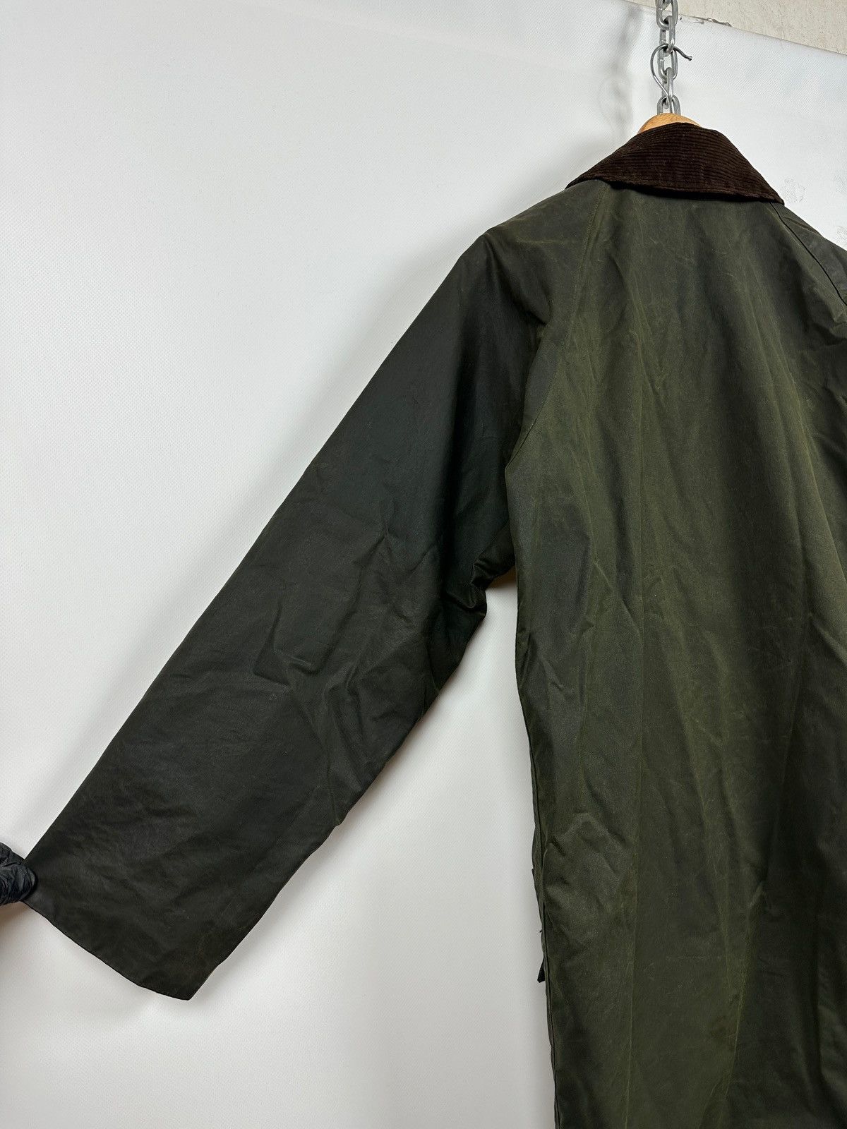 Barbour Vintage Barbour Gamefair Waxed Olive Green Coat Jacket Size US S / EU 44-46 / 1 - 19 Thumbnail