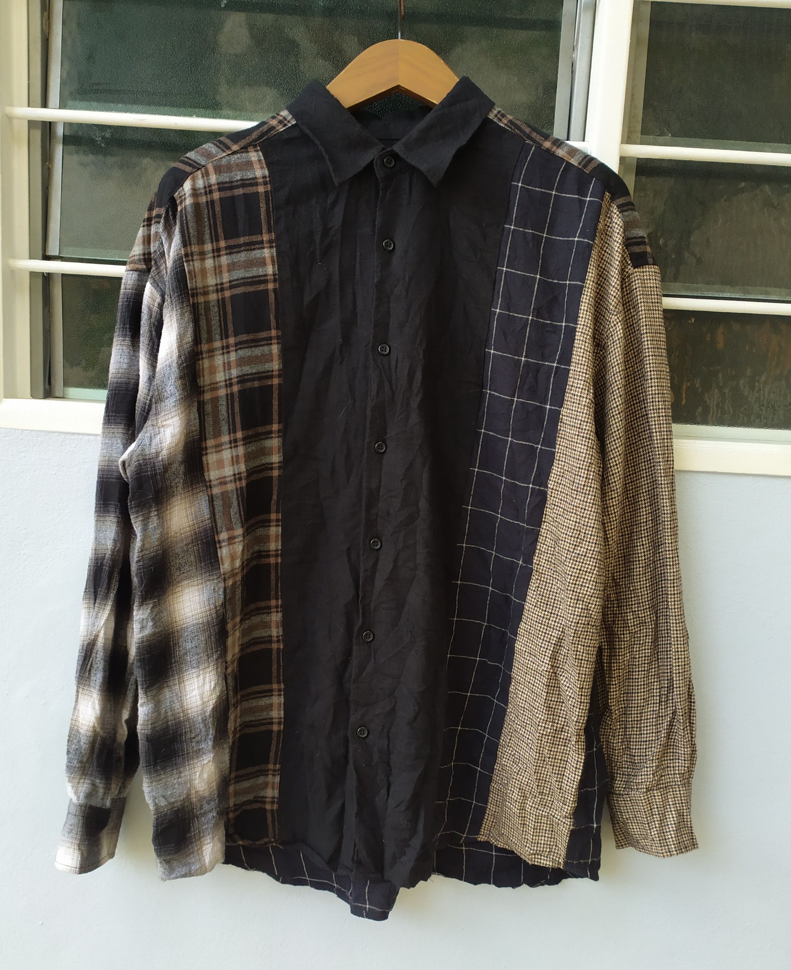 Beauty Beast × Flannel × Japanese Brand Vintage Japanese brand Patch Work Flannel Shirt Size US L / EU 52-54 / 3 - 1 Thumbnail