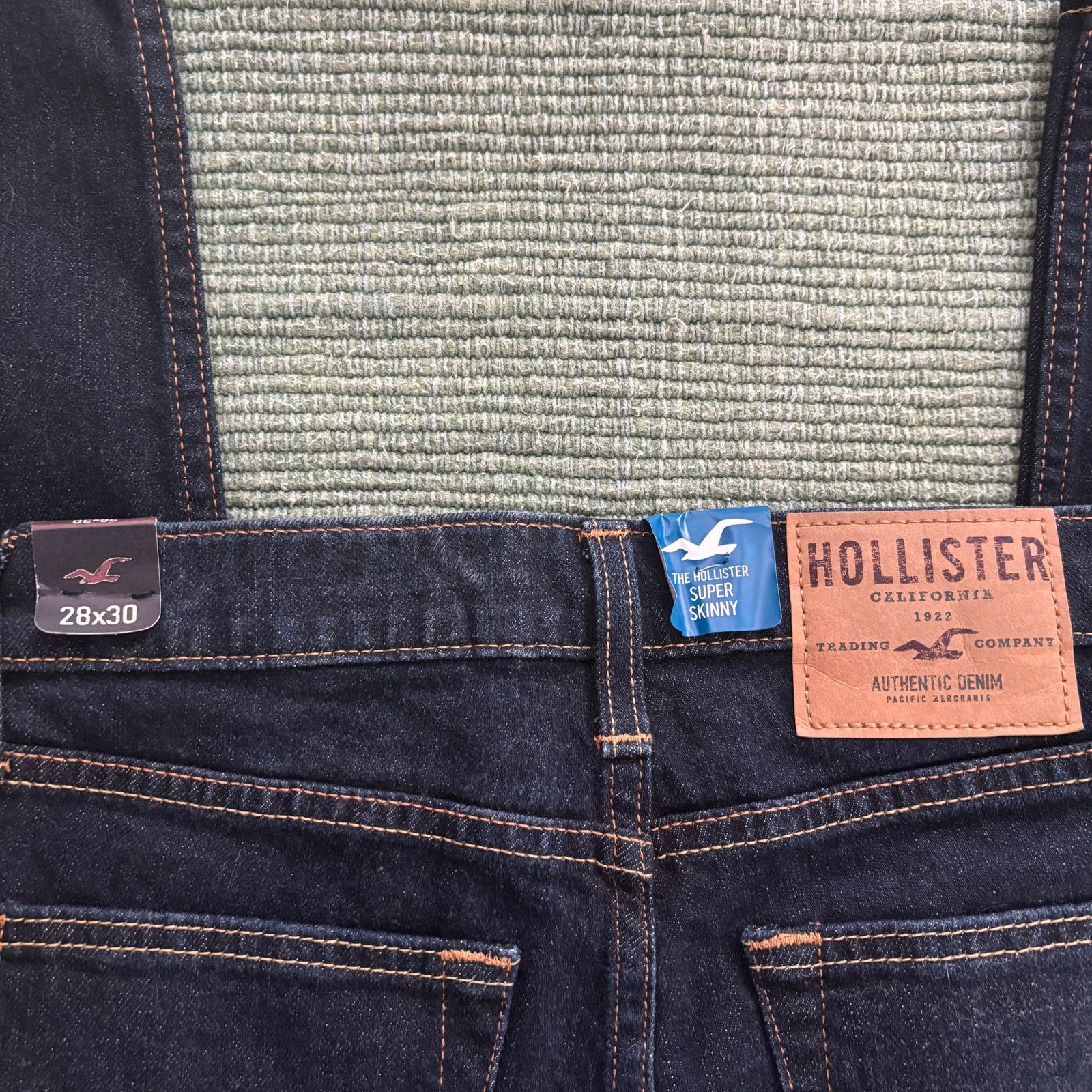 Hollister Deadstock NWT Hollister Dark Blue Super Skinny Jeans 28x30 Size 28" / US 6 / IT 42 - 6 Thumbnail