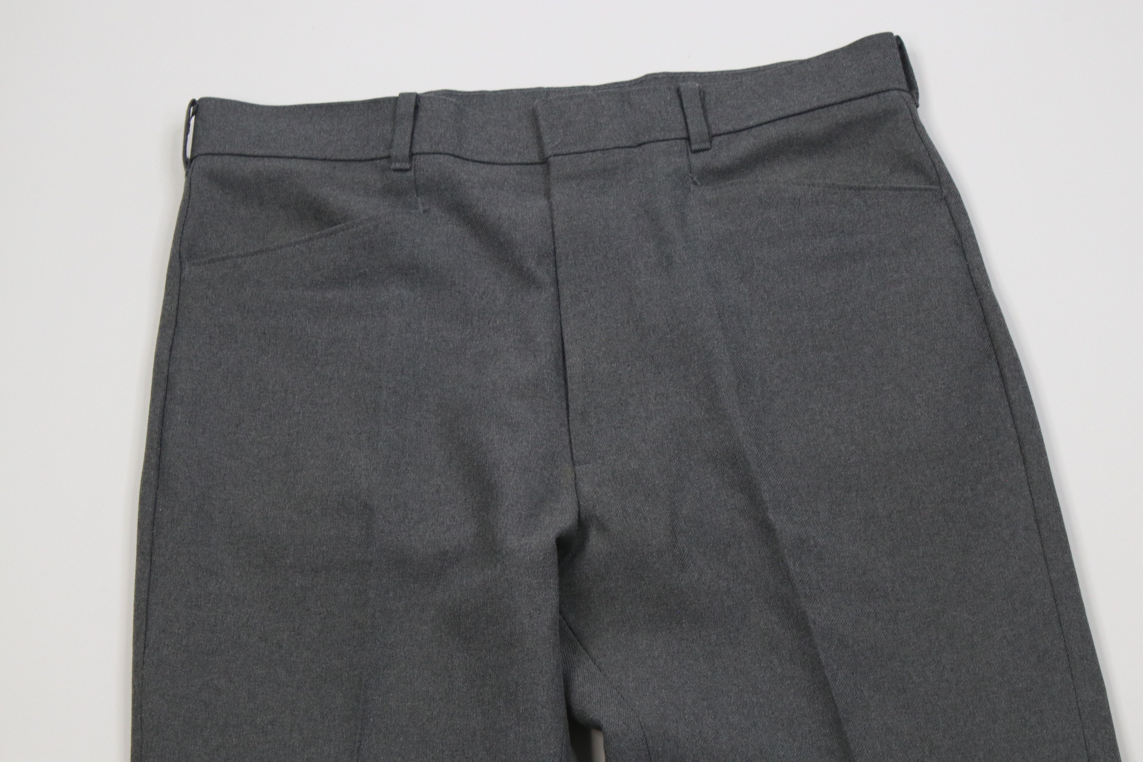 Levi's Vintage 80s 90s Levis Flared Wide Leg Chino Pants Gray USA Size US 34 / EU 50 - 2 Thumbnail