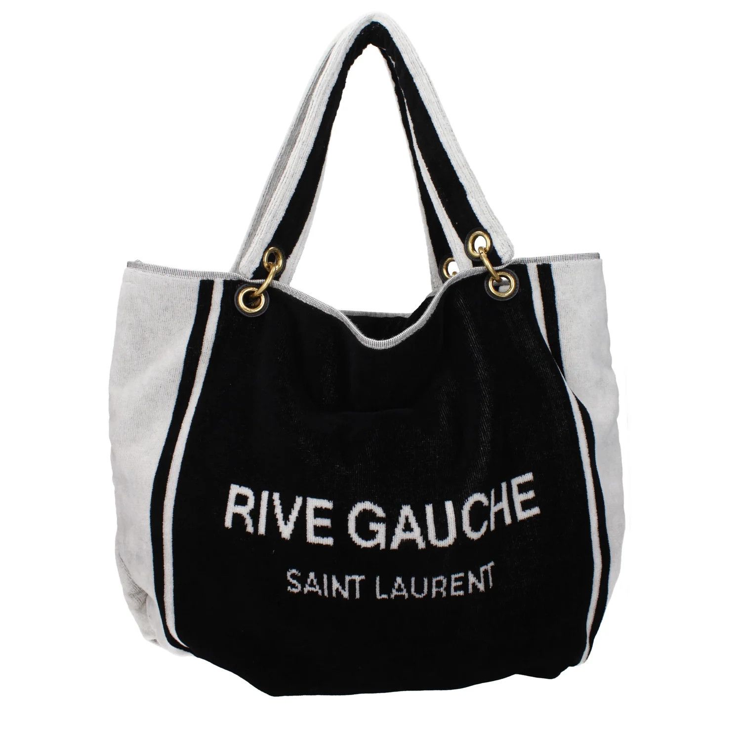 Saint Laurent Paris ob1o1e1124 Size: OS / Fabric Shoulder Bag in Black/White Size ONE SIZE - 3 Thumbnail