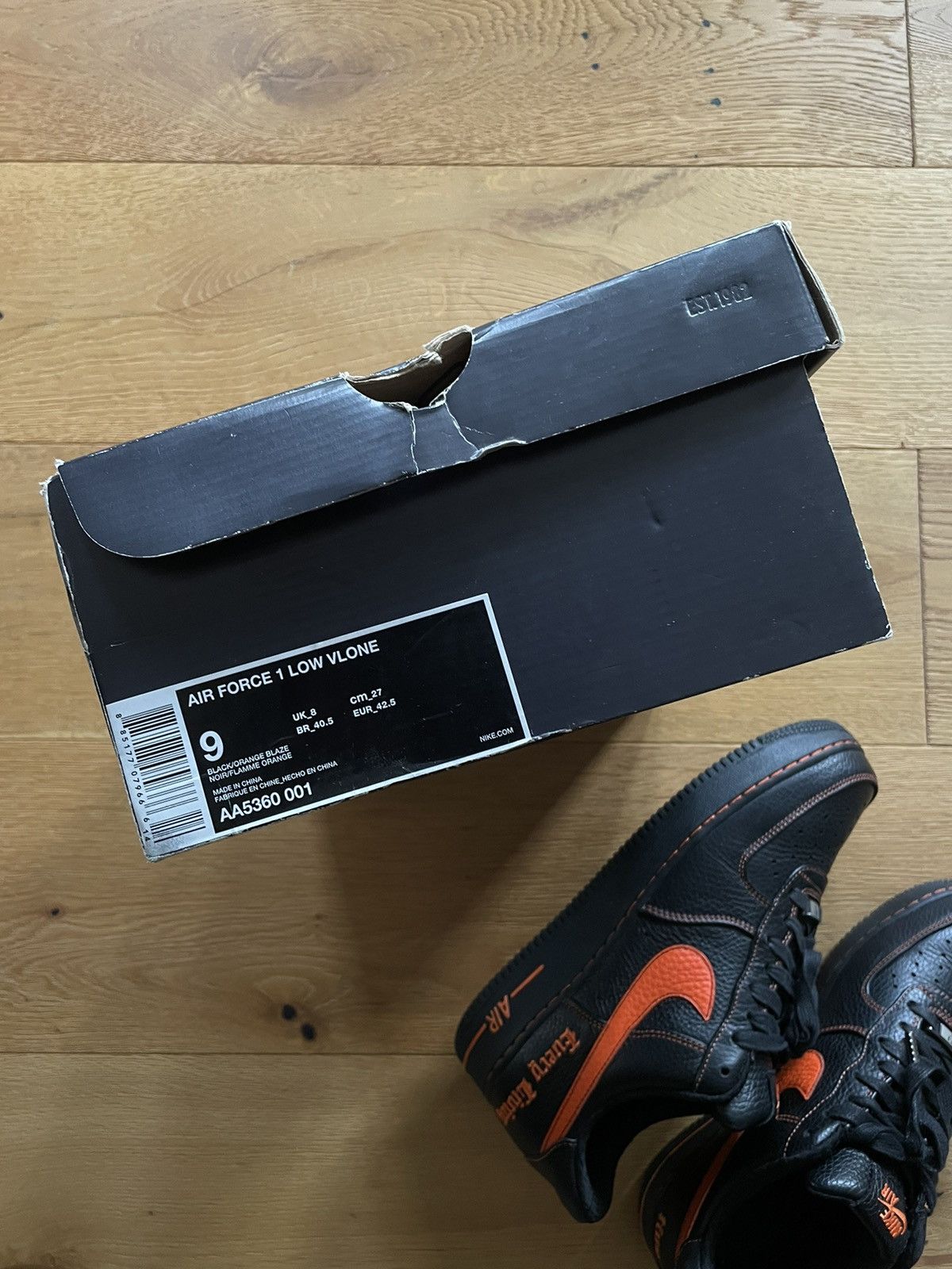 Nike × Vlone Vlone Nike Air Force 1 Low US9 Size US 9 / EU 42 - 10 Thumbnail