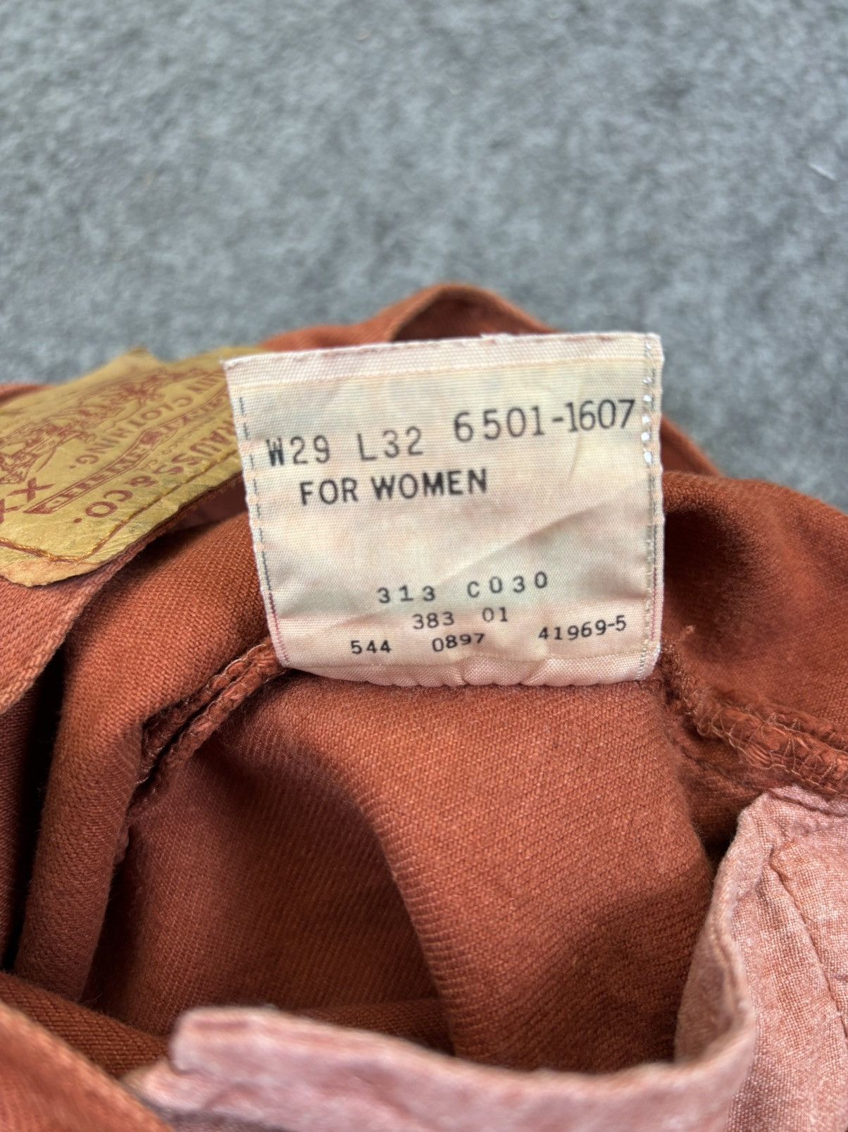 Levi's 💥Archival💥Vintage 90s Levis 501 Light Brown Denim F965 Size 28" / US 6 / IT 42 - 14 Thumbnail