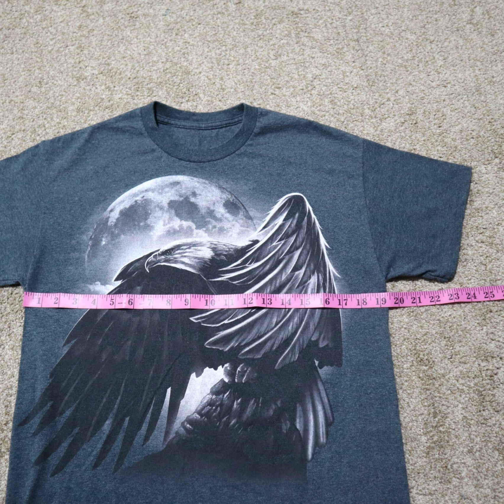 Vintage VINTAGE American Bald Eagle T-Shirt American Flag 4th of July Patriotic Mens L Gray Short Sleeve Graphic Tee Size US L / EU 52-54 / 3 - 3 Thumbnail