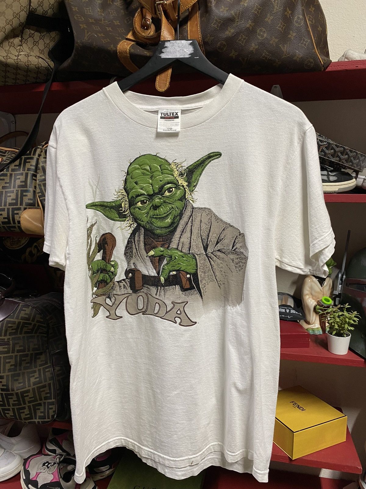 Vintage Vintage 90’s Star Wars Yoda T-Shirt Adult Size Medium Size US M / EU 48-50 / 2 - 1 Thumbnail