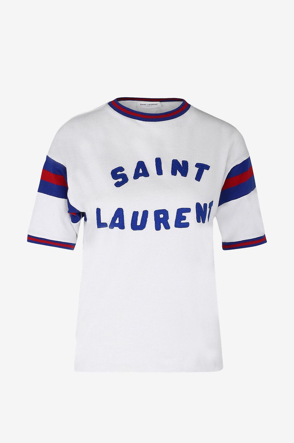 Saint Laurent Paris Logo Short Sleeve T-Shirt Size L / US 10 / IT 46 - 1 Thumbnail