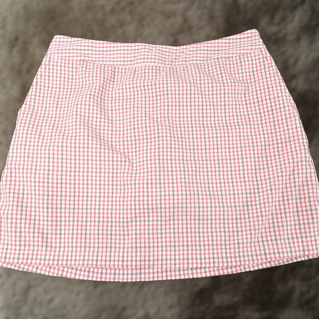 Adidas ADIDAS RED CHECK POLYESTER BLEND SKIRT SKORT WOMENS SIZE 4 Size 27" / US 4 / IT 40 - 1 Thumbnail