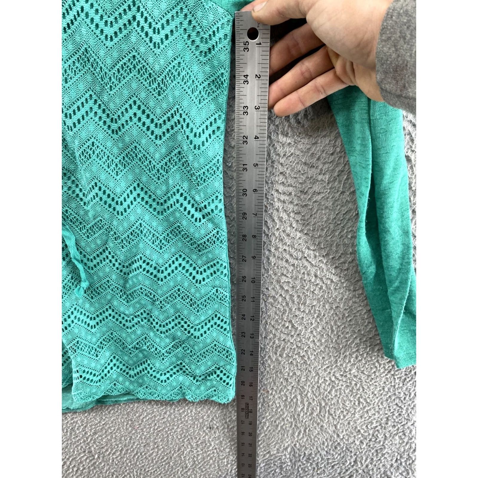 Vintage Tru Self Women’s V Neck Hoodie Sweatshirt XL Green Pullover Activewear Size XL / US 12-14 / IT 48-50 - 5 Thumbnail