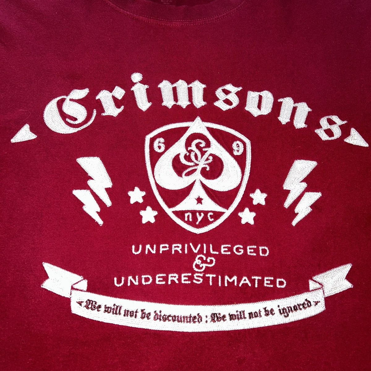 Sean John × Vintage Rare Sean John Crimsons Embroidered Shirt Sleeve T-shirt 2XL Size US XXL / EU 58 / 5 - 2 Thumbnail