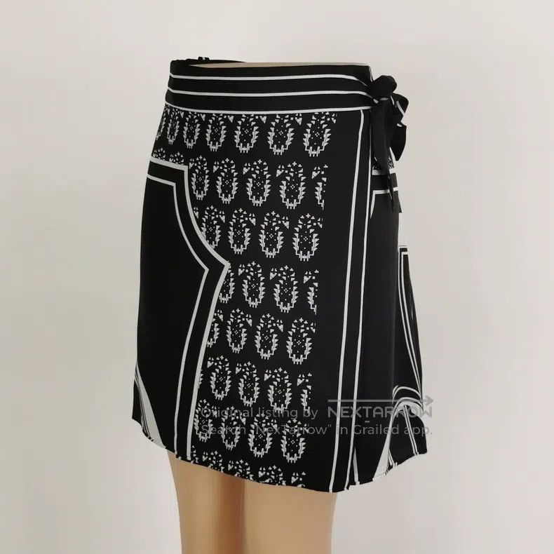 Hermes Hermes Silk Color-blocked Skirt Size 42" / US 20 - 2 Thumbnail