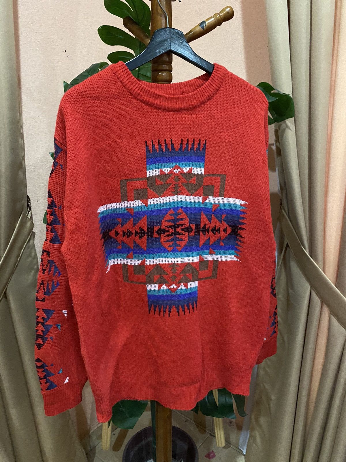 Vintage VINTAGE POWER OF THE PEOPLE NAVAJO KNITWEAR Size US L / EU 52-54 / 3 - 5 Thumbnail