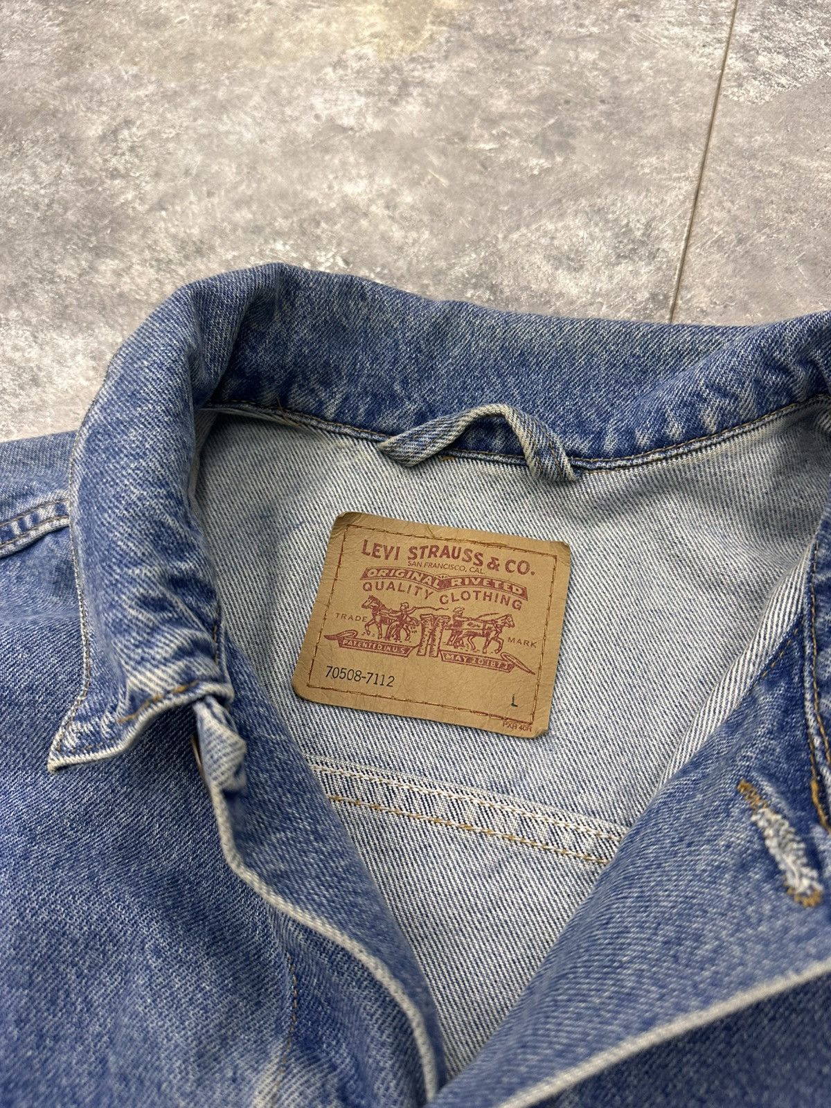 Vintage Levis Vintage Made in USA Denim Jacket Size US M / EU 48-50 / 2 - 5 Thumbnail