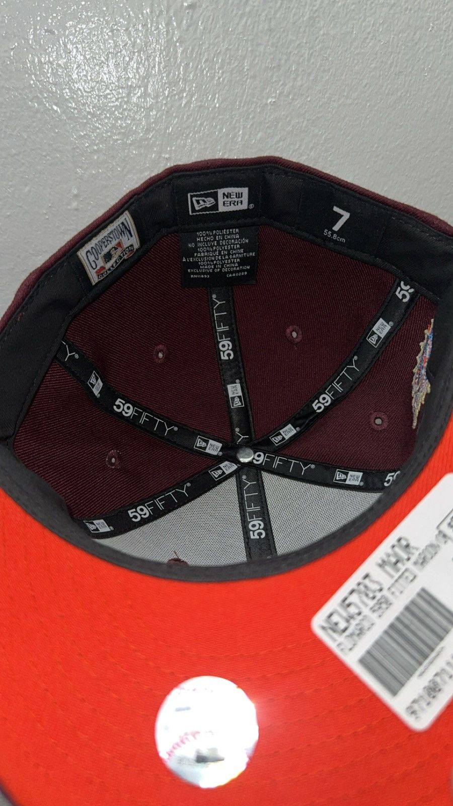 New Era New Era 59fifty Red Florida Marlins fitted hat size 7 Size ONE SIZE - 2 Thumbnail