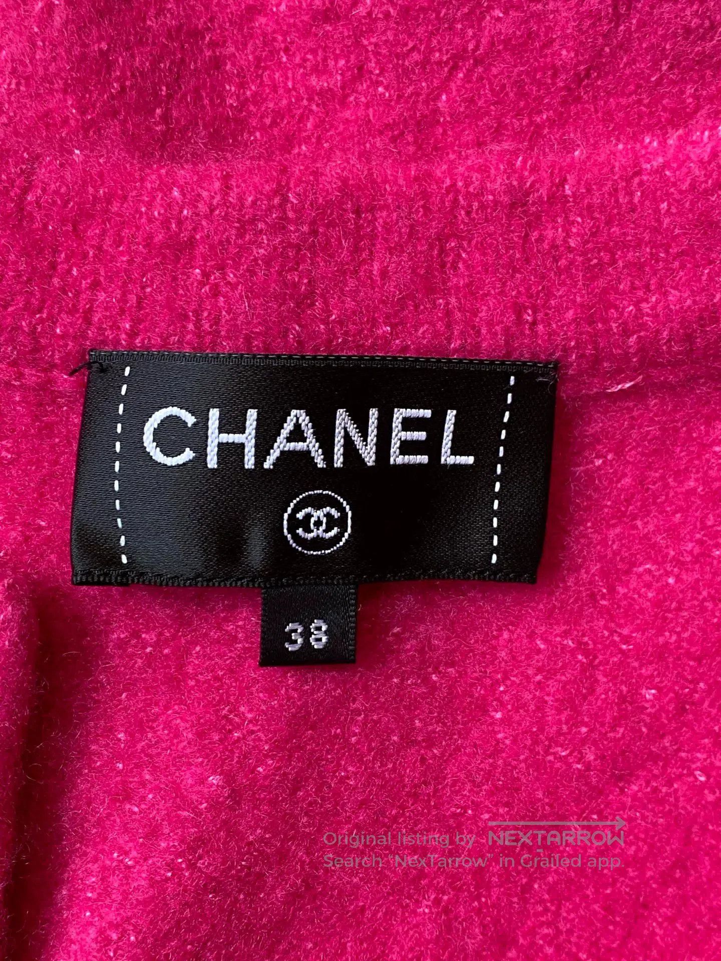 Chanel Chanel 2022 Pink Wool Cardigan FR38. Size US M / EU 48-50 / 2 - 3 Thumbnail