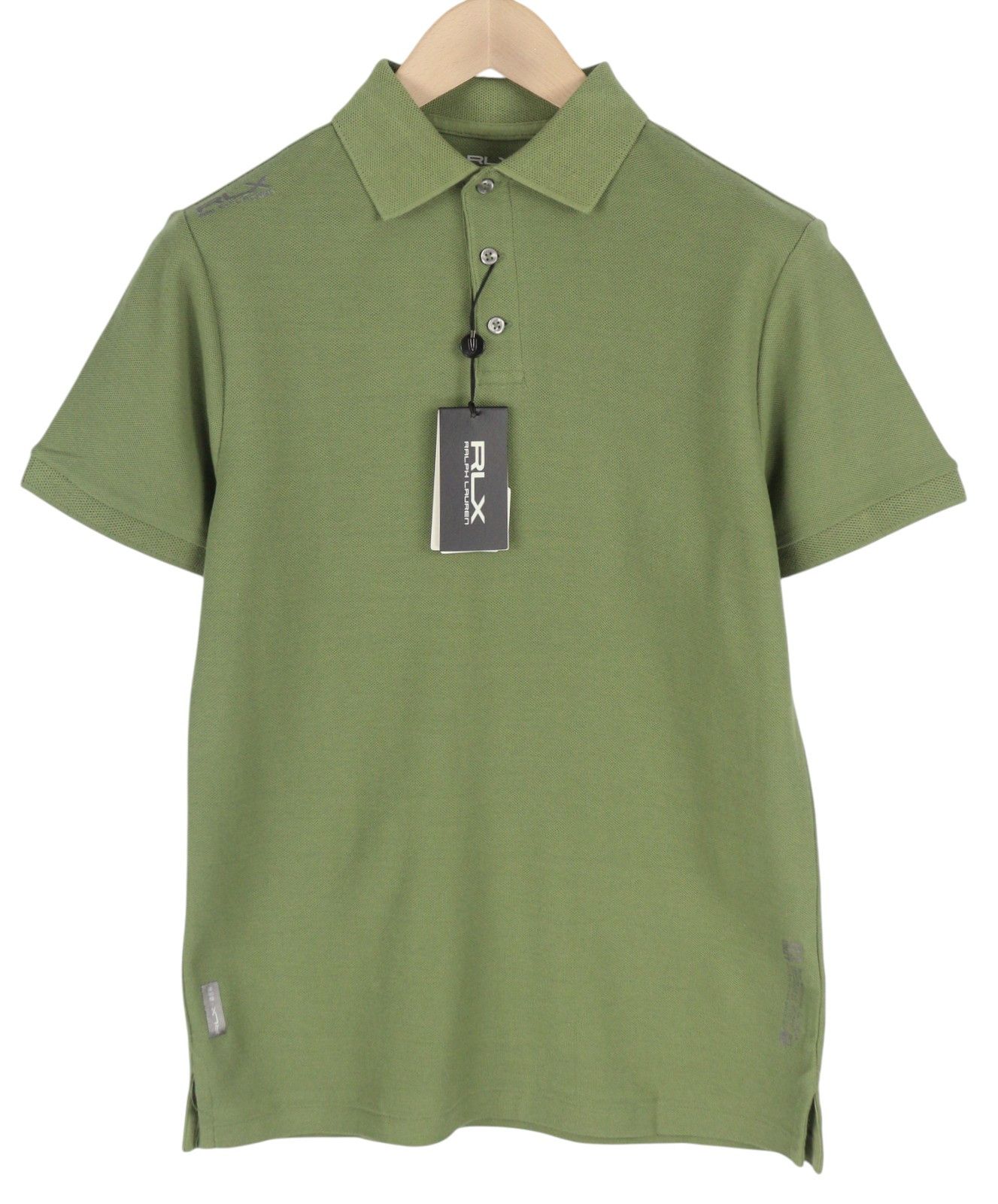 RLX Ralph Lauren S Green Polo Neck Wicking Tee 84568 Size US S / EU 44-46 / 1 - 1 Thumbnail