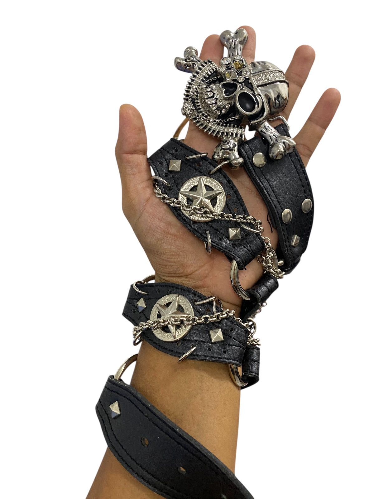 Japanese Brand Japanese Brand bondage belt with stud skull buckle Size ONE SIZE - 9 Thumbnail