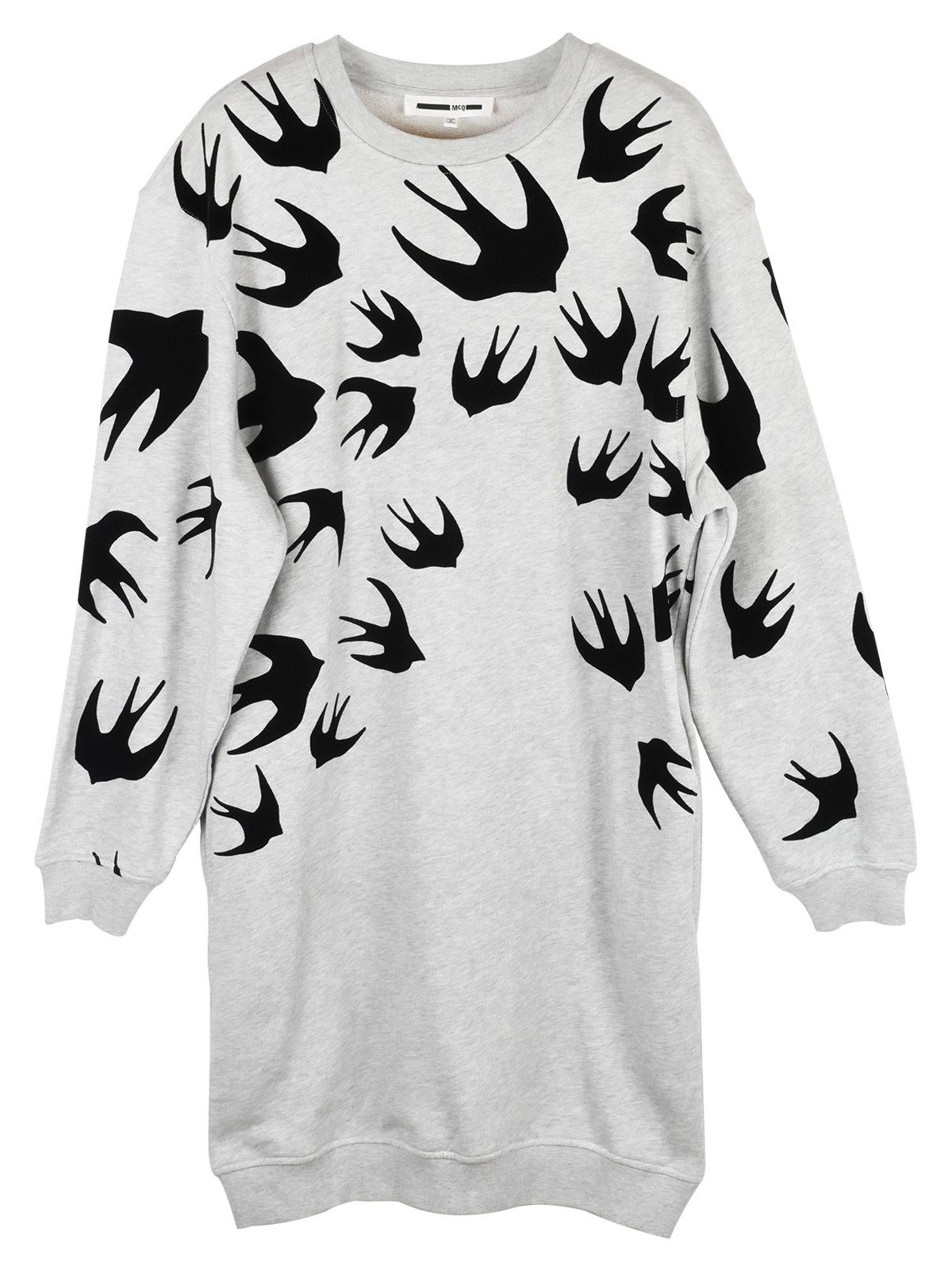 McQ Alexander McQueen MCQ Alexander McQueen Swallow Print Sweatshirt Grey Dress Grailed