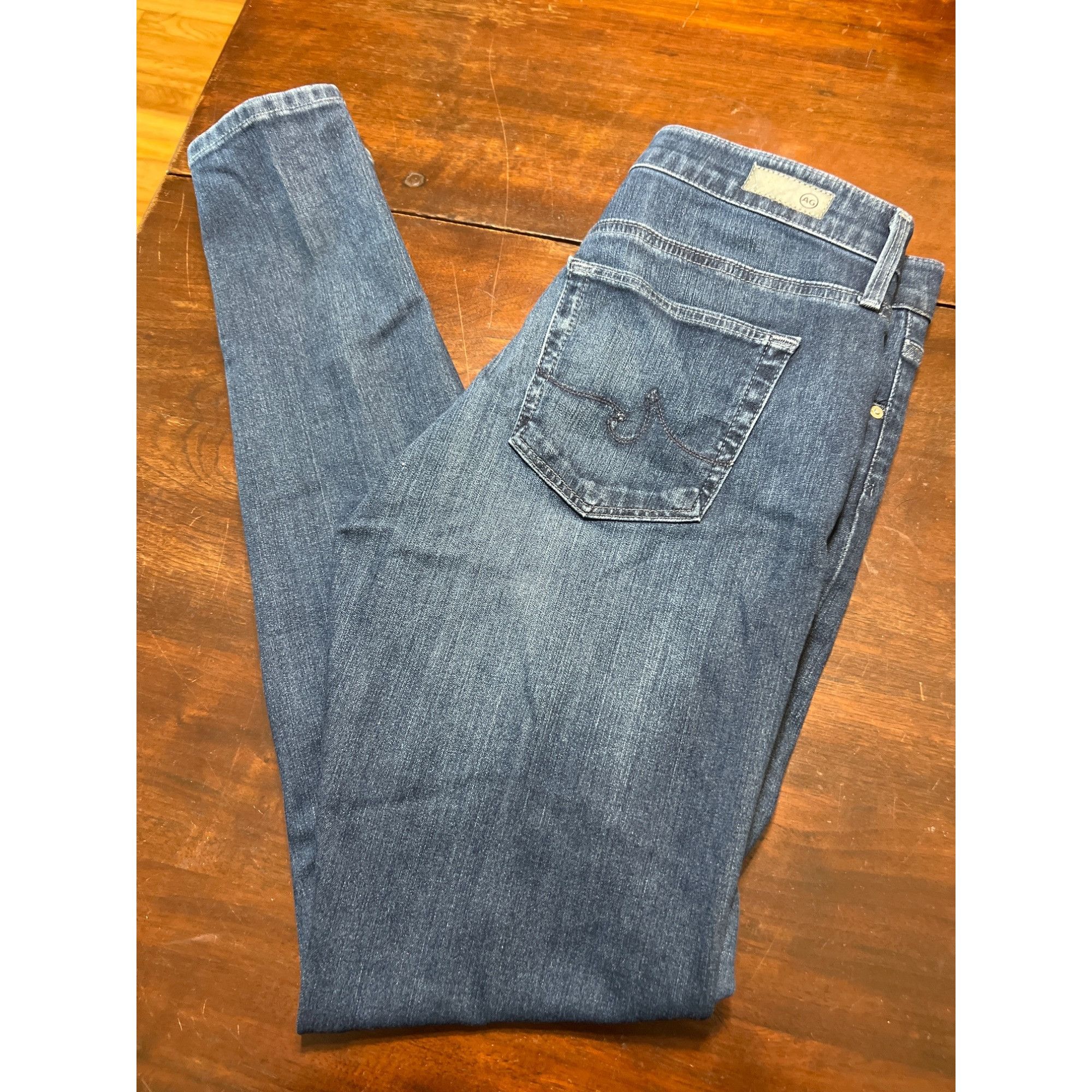 AG Adriano Goldschmied AG Adriano Goldschmied Farrah Skinny High Rise Jeans Contour Size 29" - 3 Thumbnail