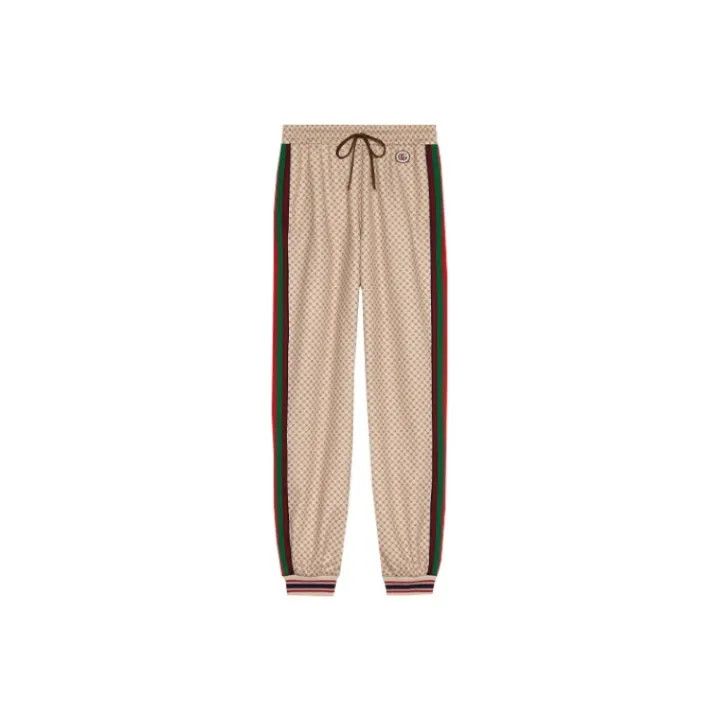 Gucci Beige Double G Logo Sweatpants for Women