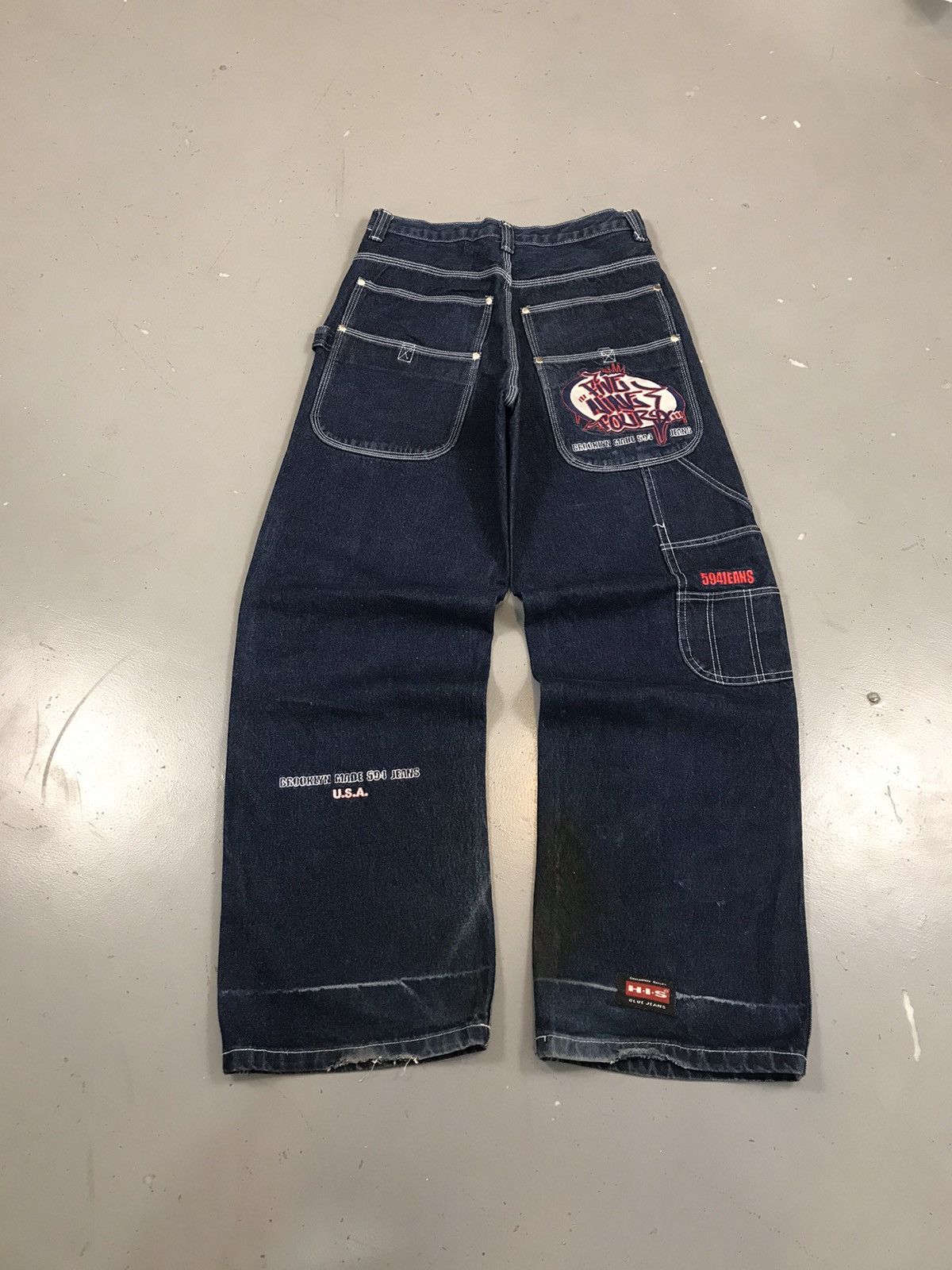 Southpole Vintage 594 SpellOut embroidered denim Size US 28 / EU 44 - 2 Thumbnail