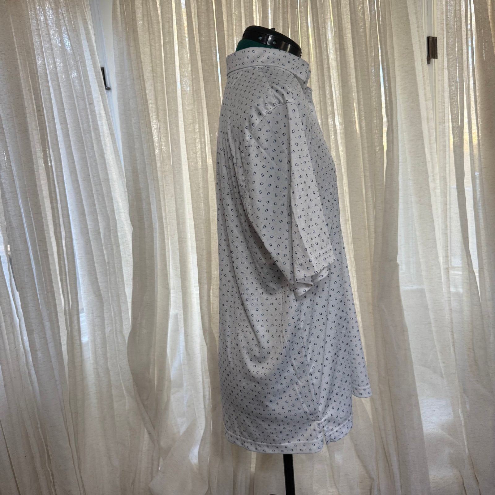 Greg Norman Greg Norman Patterned Performance Polo | Sz M Size US M / EU 48-50 / 2 - 4 Thumbnail