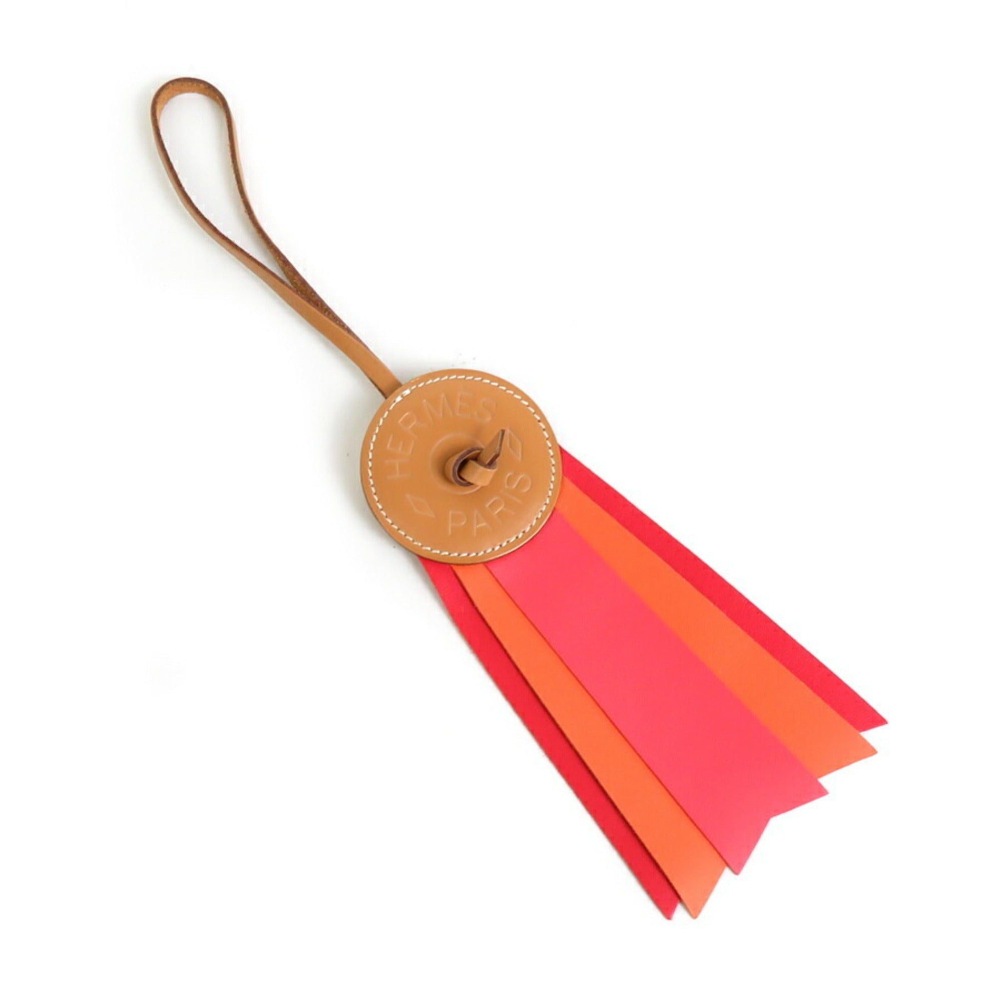 image of Hermes Charm Paddock Flotte Anyomilo Pink/brown Unisex in Black, Women's