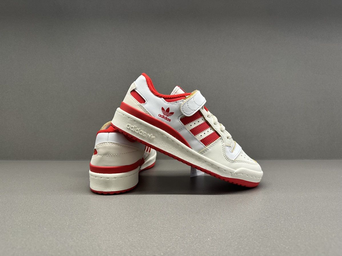 Adidas Adidas Forum 84 Low Off White Vivid Red Footwear White Size US 6.5 / IT 36.5 - 7 Thumbnail