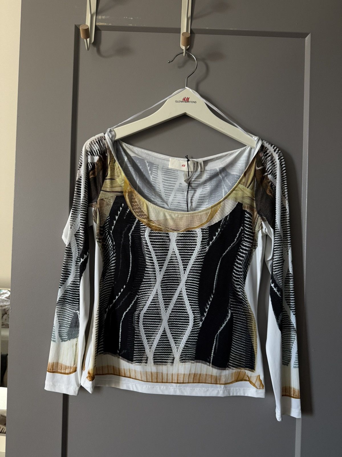 H&M Glenn Martens x H&M Printed Top Size M / US 6-8 / IT 42-44 - 2 Thumbnail