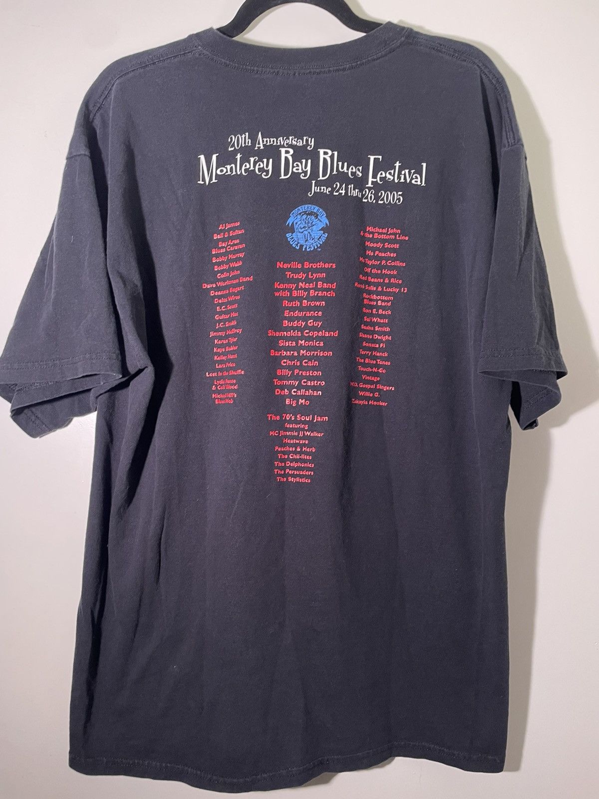 Band Tees 2000’s Y2K Vintage Monterey Bay Blues Festival Music Shirt Size US XL / EU 56 / 4 - 2 Thumbnail
