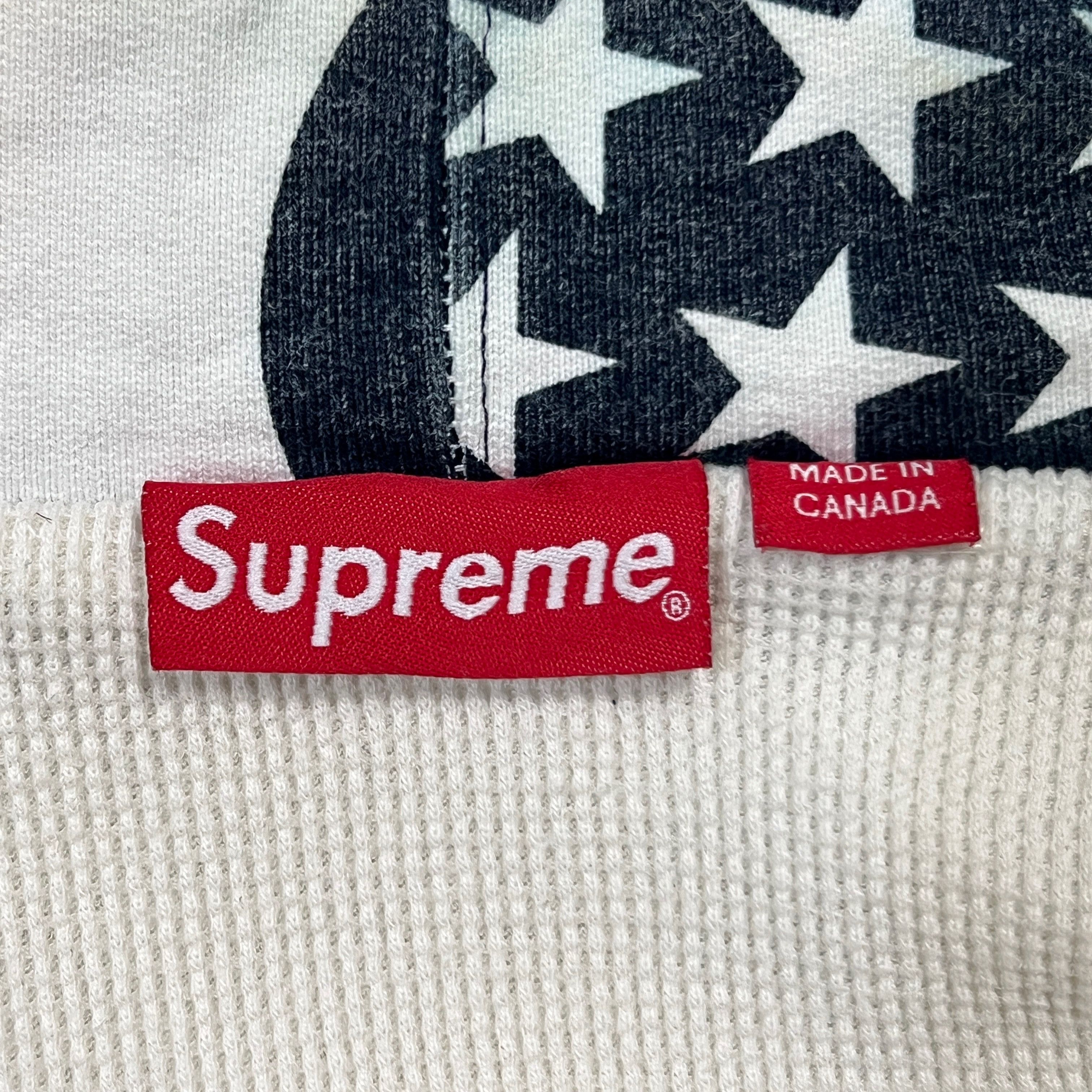 Supreme 14FW USA 3M Reflective Logo Thermal Zip Up Hoodie