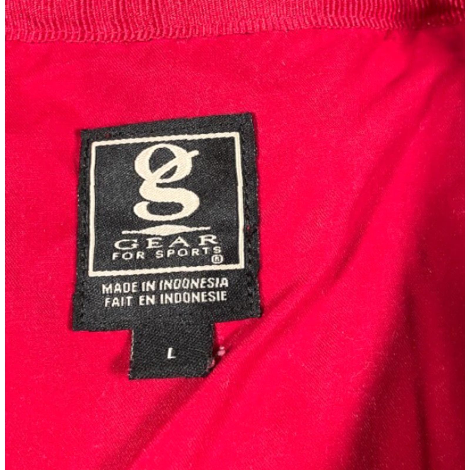 Vintage VTG Bucks Run Golf Course Fleece Sweatshirt Adult Large Red Embroidered Crew Size US L / EU 52-54 / 3 - 4 Thumbnail