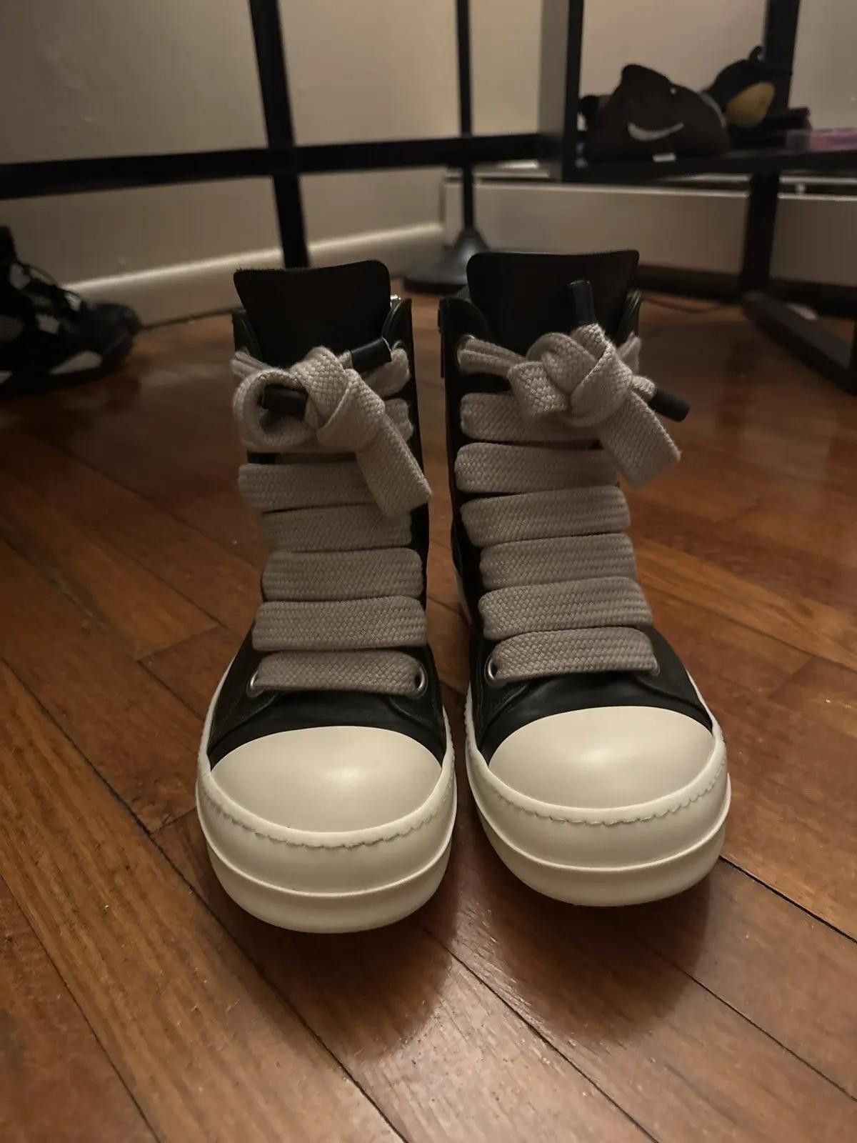 Rick Owens Rick Owen’s Jumbo Laced Hi-Top Sneakers Size US 11 / EU 44 - 3 Thumbnail