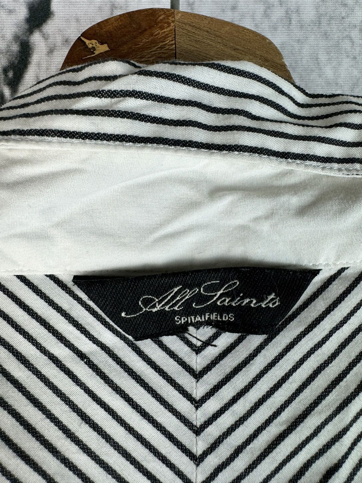 Designer Vintage Allsaints Shirt Long Sleeve Travis Y2K Luxury Rare Size US M / EU 48-50 / 2 - 5 Thumbnail