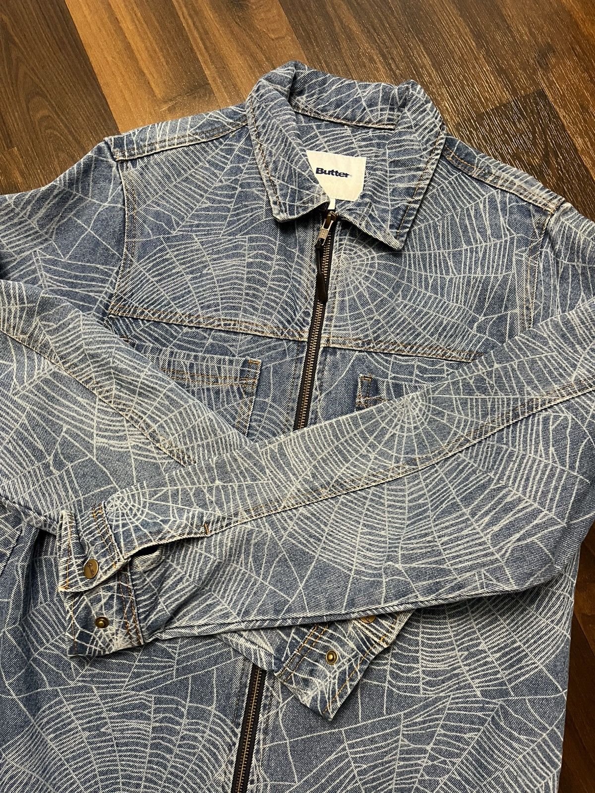 Butter Goods Spider Web Denim Jacket SS22 Size US S / EU 44-46 / 1 - 4 Thumbnail