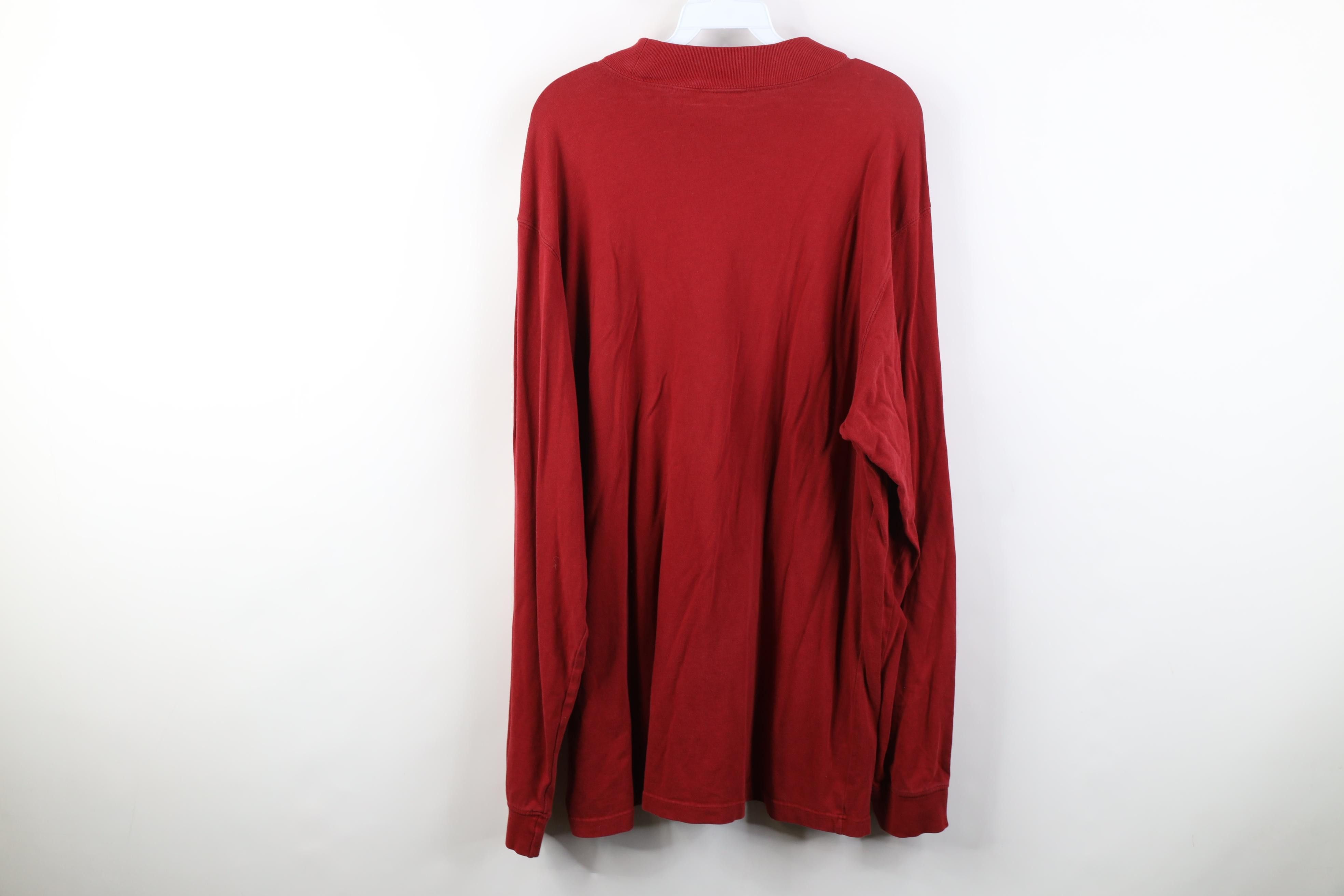 Eddie Bauer Vintage 90s Eddie Bauer Thermal Ribbed Mock Neck T-Shirt Size US L / EU 52-54 / 3 - 8 Thumbnail