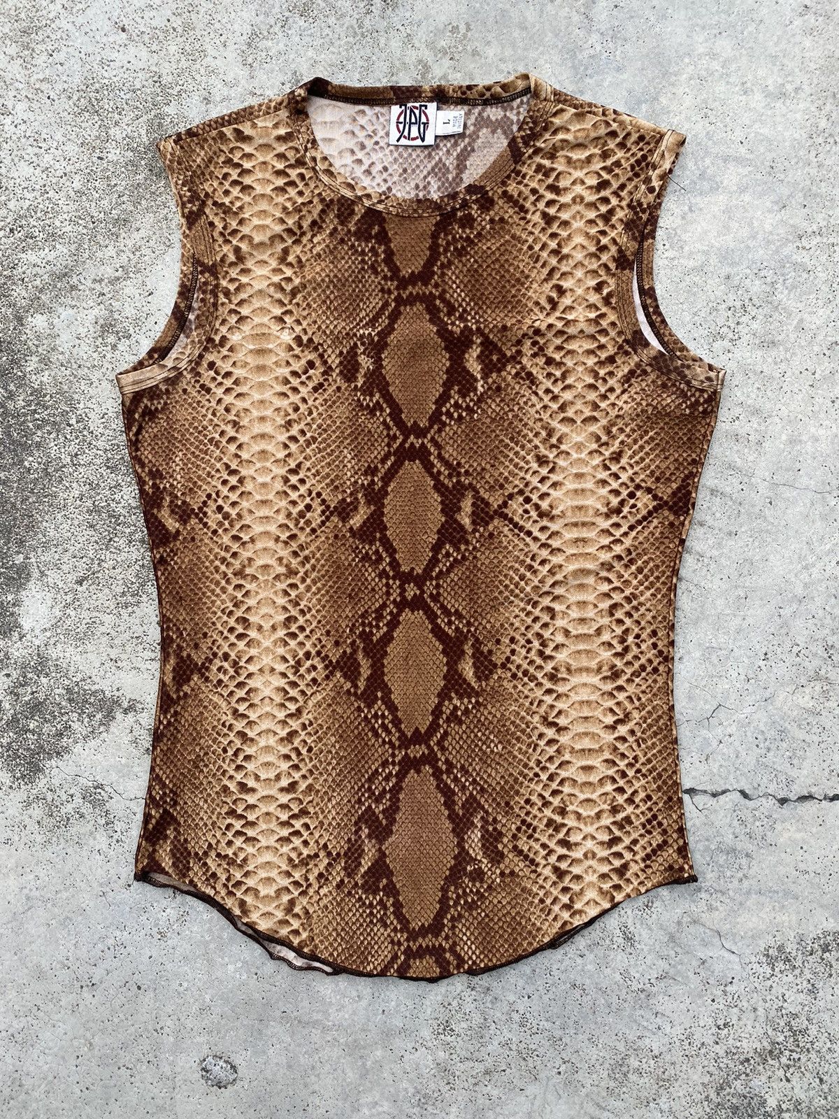 Jean Paul Gaultier JPG jean paul gaultier snake python tank top / sleeveless Size US L / EU 52-54 / 3 - 1 Thumbnail