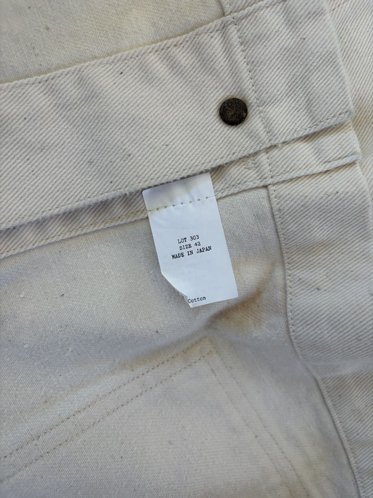Taiga Takahashi Taiga Takahashi T.T Lot.303 Coverall Paint Jacket Ivory Size US L / EU 52-54 / 3 - 6 Thumbnail