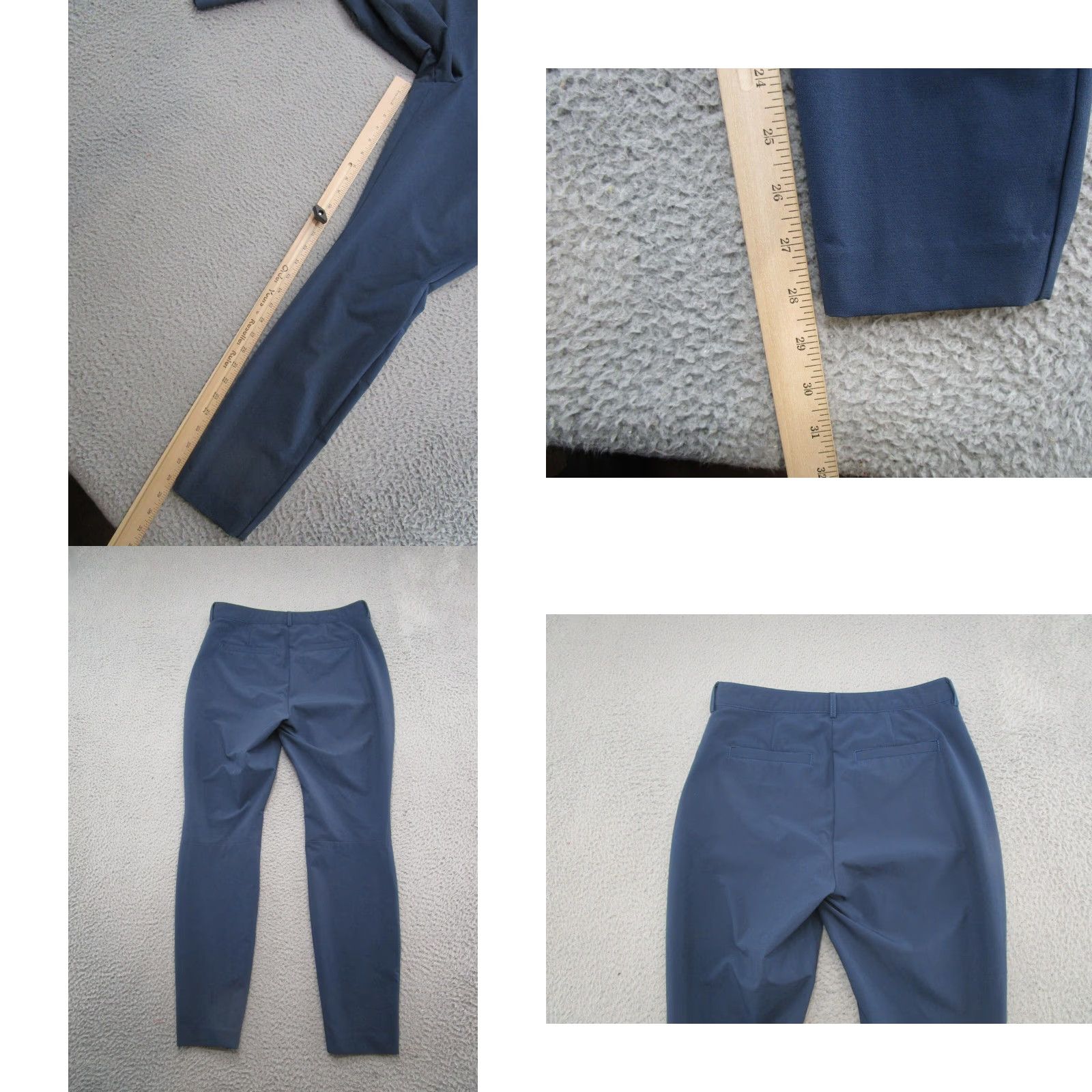 Vintage Duluth Trading Women's Side Zip Pockets Blue Stretch Athletic Pants Size 8 Size 30" / US 8 / IT 44 - 8 Thumbnail