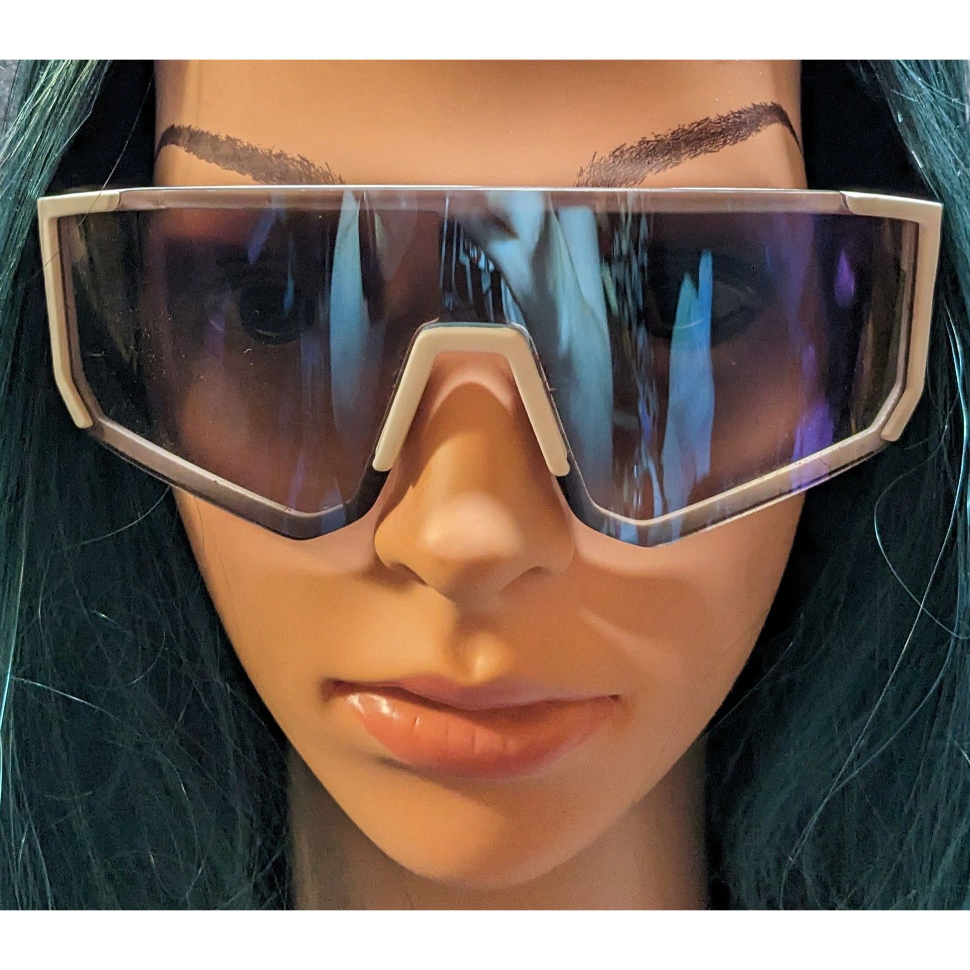 Foster Grant Foster Grant Sporty White Shield Glasses With Body Glove Cas Size ONE SIZE - 6 Thumbnail