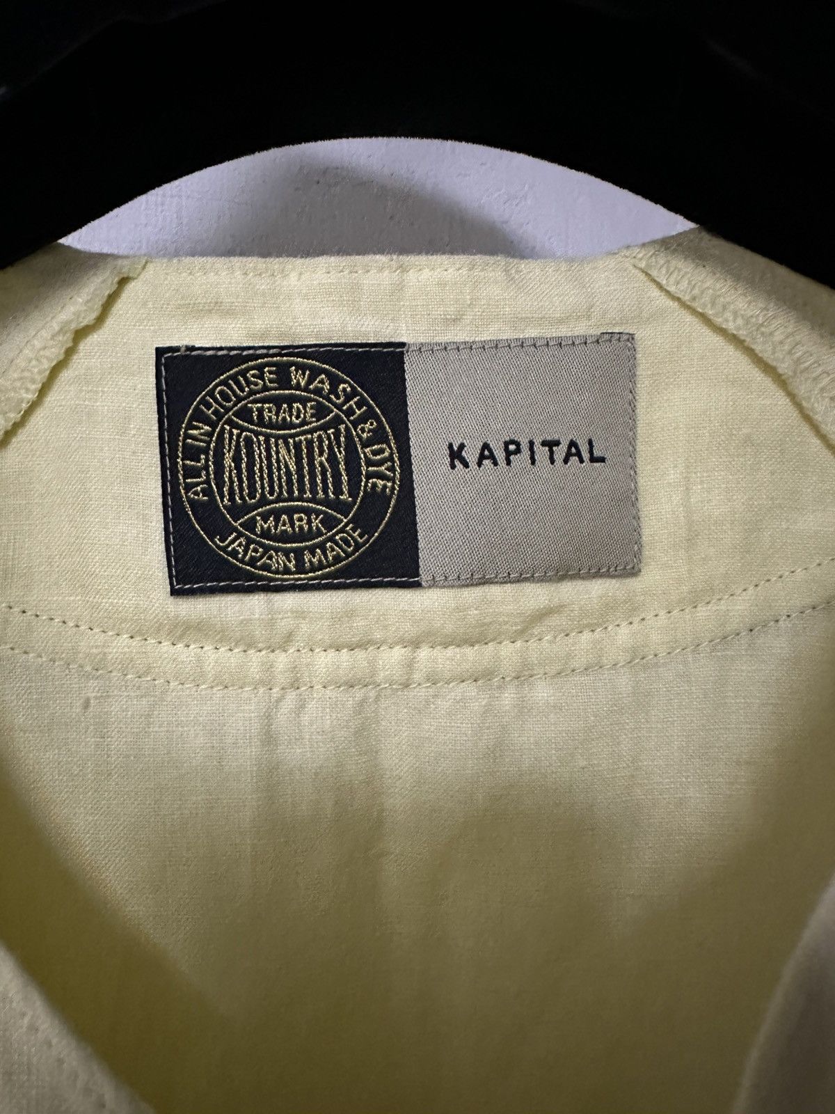 Kapital Kountry Kapital kountry french linen baseball shirt yellow Size US L / EU 52-54 / 3 - 3 Thumbnail