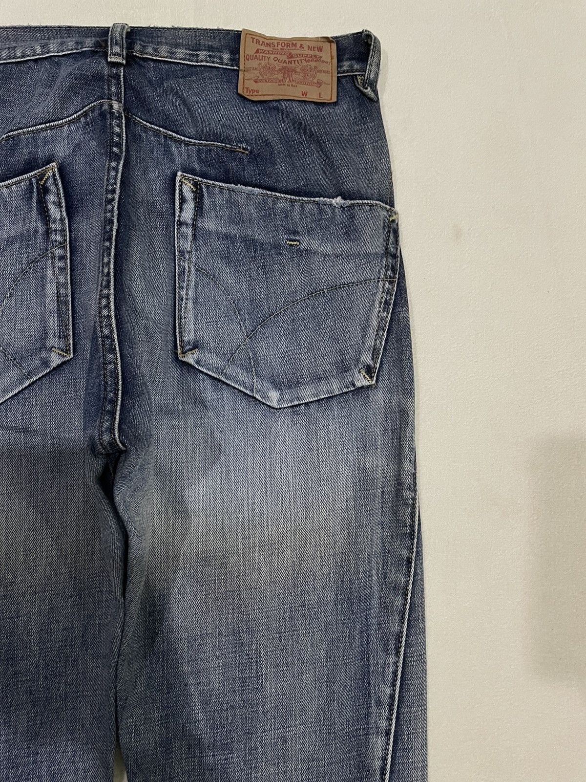 Japanese Brand Vintage Rna Inc. Skinny Madwush Faded Denim Jeans Size US 32 / EU 48 - 15 Thumbnail