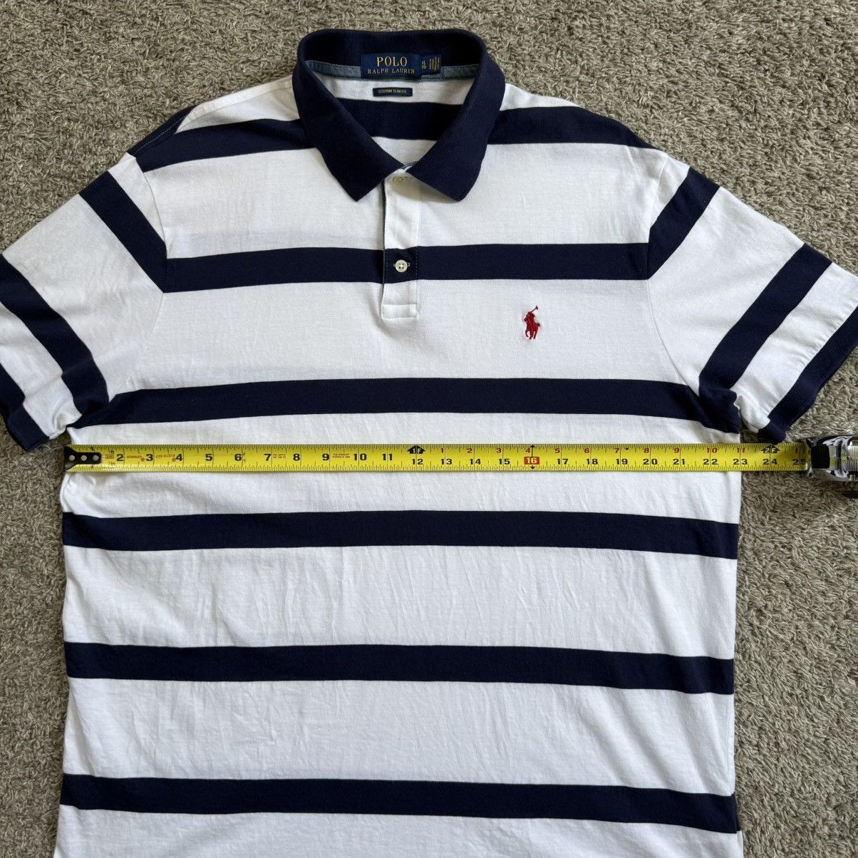 Polo Ralph Lauren 🔴Polo Ralph Lauren Shirt Size XL White Blue Stripes Pony Size US XL / EU 56 / 4 - 6 Thumbnail