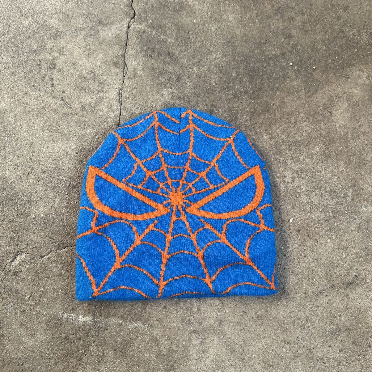 Vintage 🕷️🕸️ Spider man Web Beanie Hat y2k 🕸 Size ONE SIZE - 2 Thumbnail