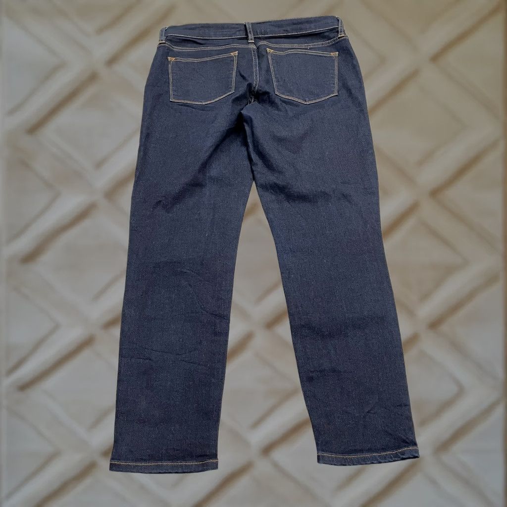 J.Crew J.Crew Mercantile Mid Rise Denim Jeans Womens W29 L28 Dark Wash Blue Straight City Preppy Mens Womens Size 29" - 1 Thumbnail